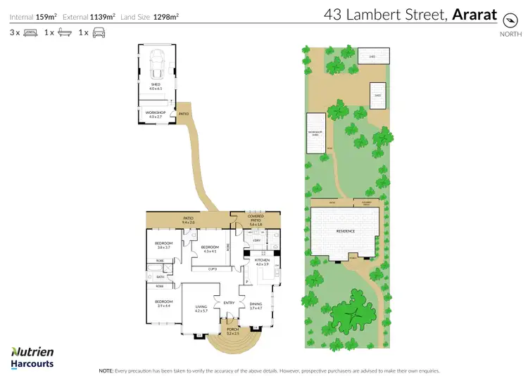 Floorplan of Homely house listing, 43 Lambert Street, Ararat VIC 3377