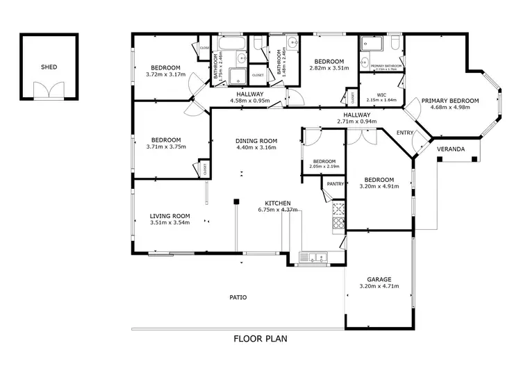 Floorplan of Homely house listing, 82 Coulthard Crescent, Canning Vale WA 6155