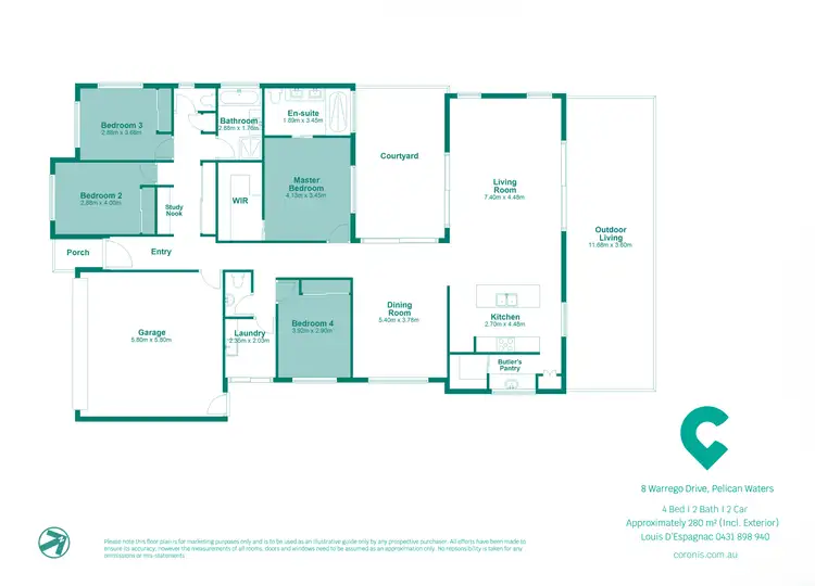Floorplan of Homely house listing, 8 Warrego Drive, Pelican Waters QLD 4551