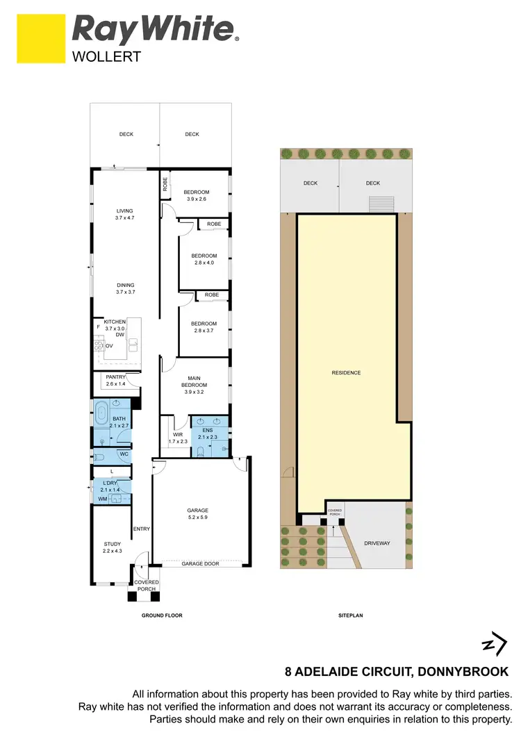 Floorplan of Homely house listing, 8 Adelaide Circuit, Donnybrook VIC 3064