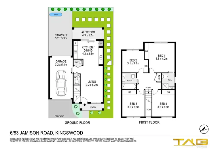 Floorplan of Homely townhouse listing, 6/83 Jamison Road, Kingswood NSW 2747
