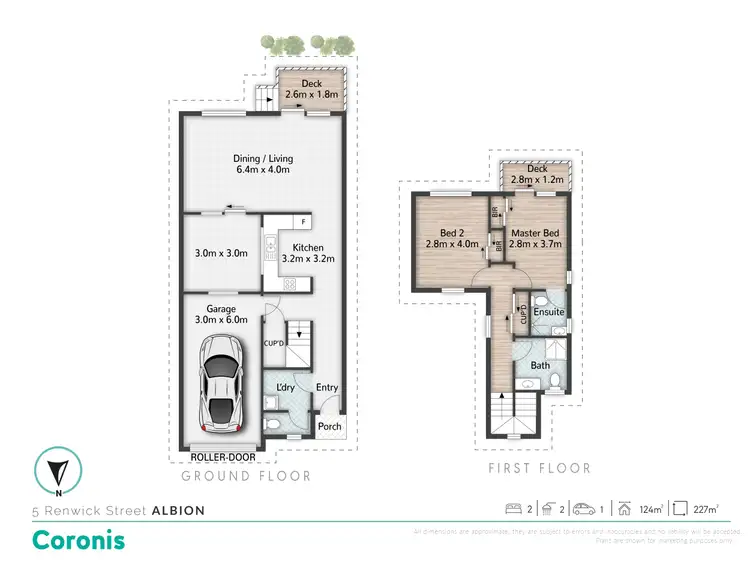 Floorplan of Homely townhouse listing, 5 Renwick Street, Albion QLD 4010