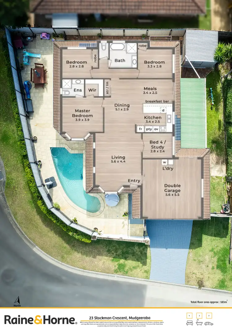 Floorplan of Homely house listing, 23 Stockman Crescent, Mudgeeraba QLD 4213