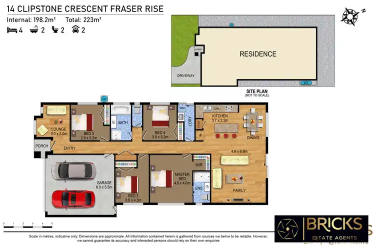 Floorplan of Homely house listing, 14 Clipstone Crescent, Fraser Rise VIC 3336