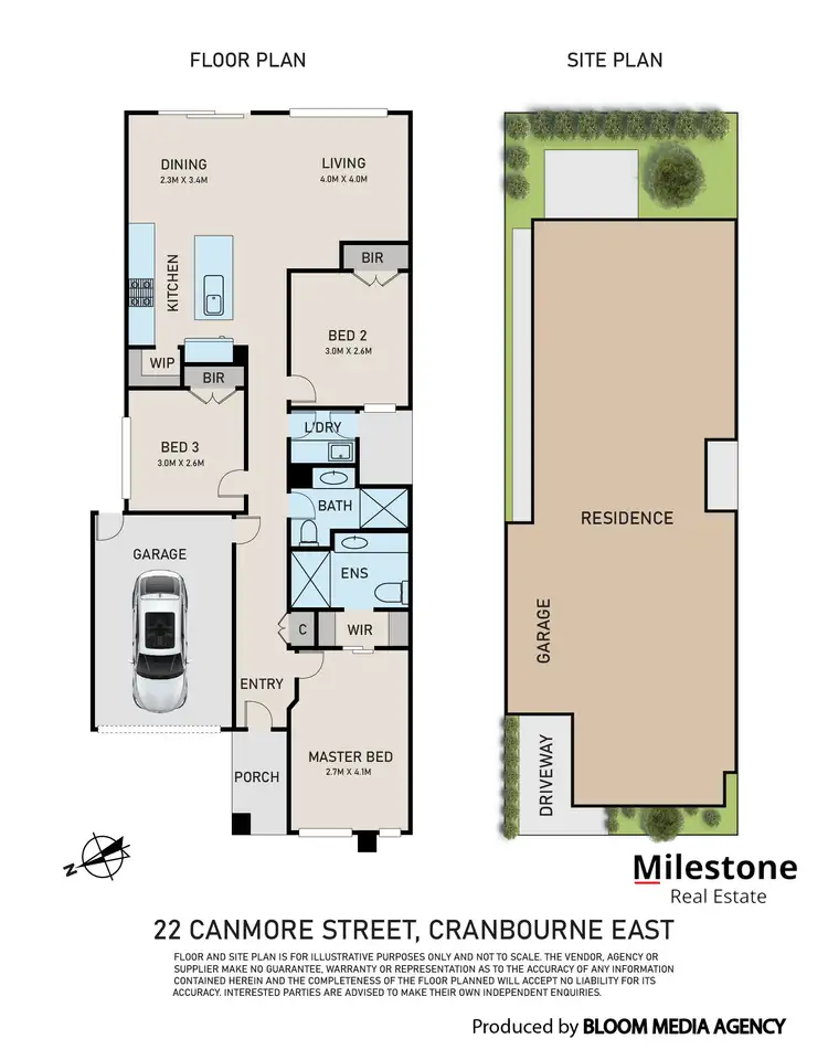 Floorplan of Homely house listing, 22 Canmore Street, Cranbourne East VIC 3977
