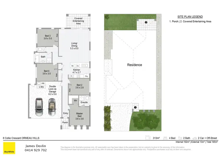 Floorplan of Homely house listing, 8 Collie Crescent, Ormeau Hills QLD 4208