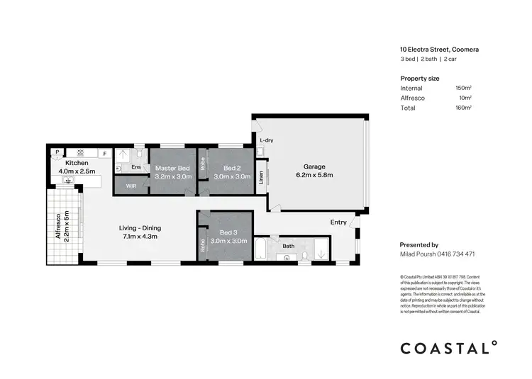 Floorplan of Homely house listing, 10 Electra Street, Coomera QLD 4209