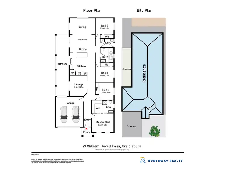 Floorplan of Homely house listing, 21 William hovell pass, Craigieburn VIC 3064