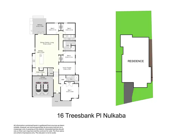 Floorplan of Homely house listing, 16 Treesbank Place, Nulkaba NSW 2325