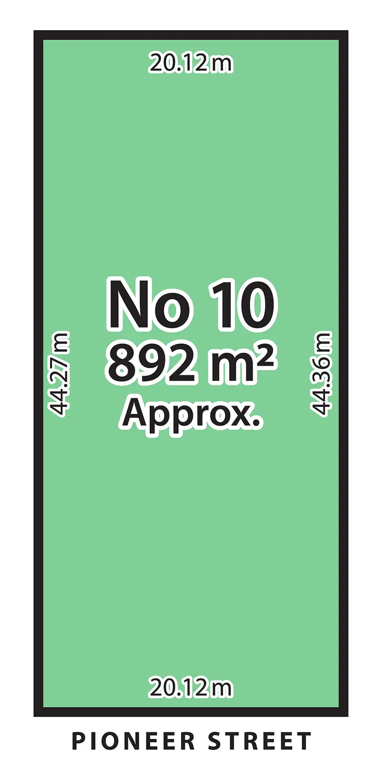 Floorplan of Homely land listing, 10 Pioneer Street, Littlehampton SA 5250