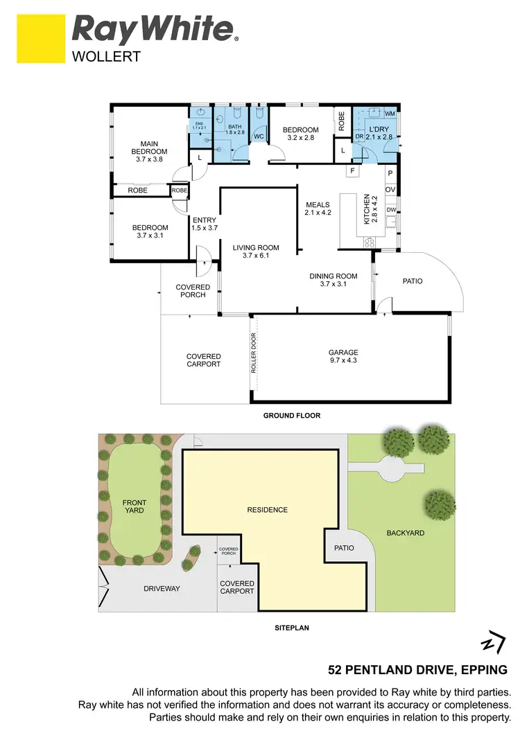 Floorplan of Homely house listing, 52 Pentland Drive, Epping VIC 3076