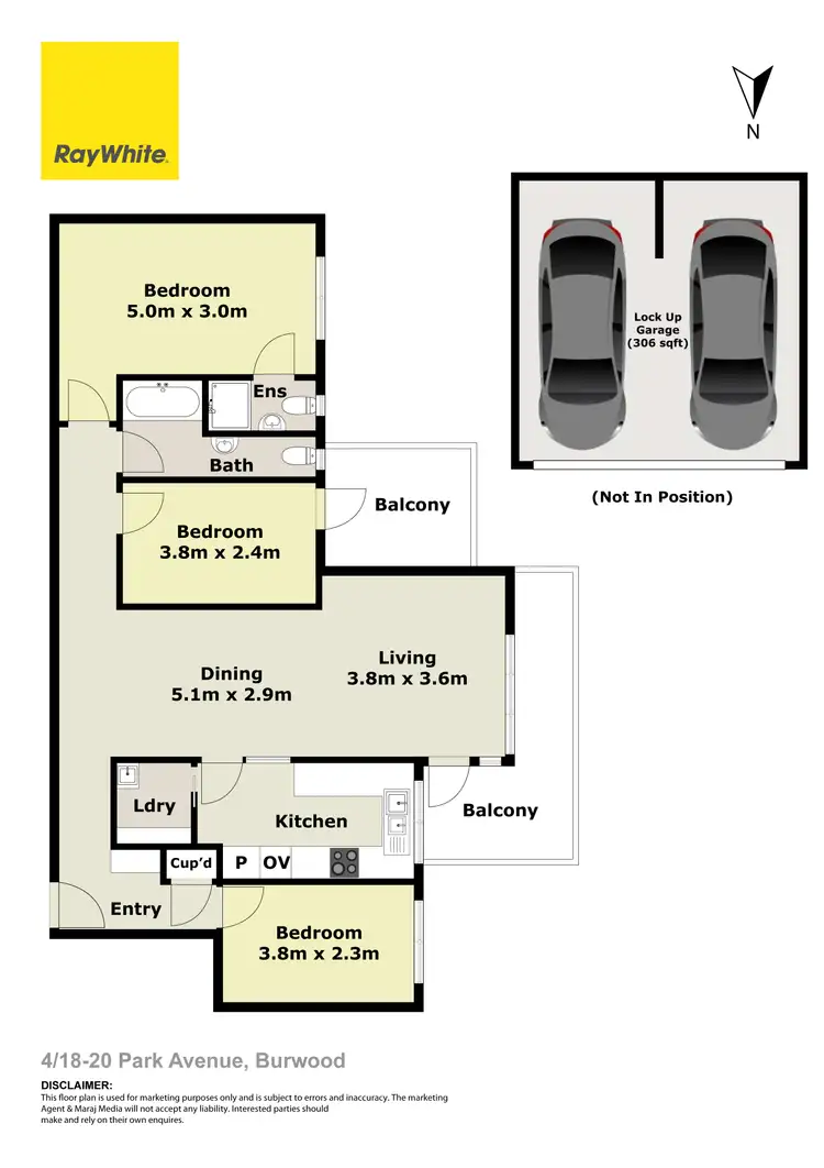 Floorplan of Homely apartment listing, 4/18-20 Park Avenue, Burwood NSW 2134