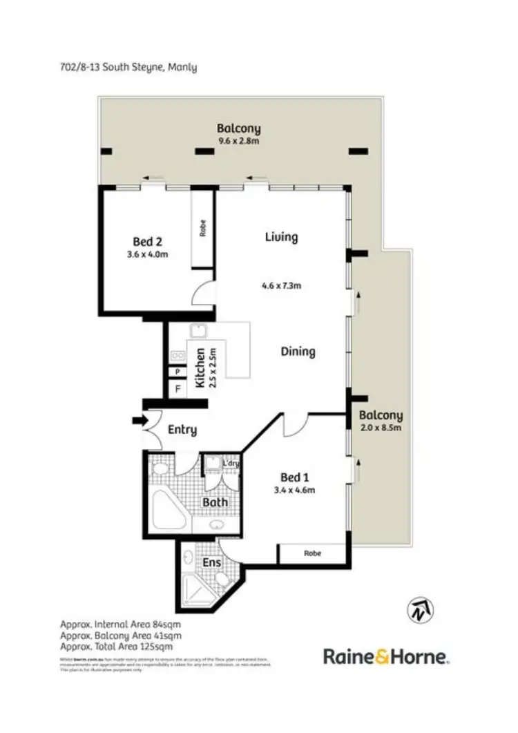 Floorplan of Homely apartment listing, 702/8-13 South Steyne, Manly NSW 2095