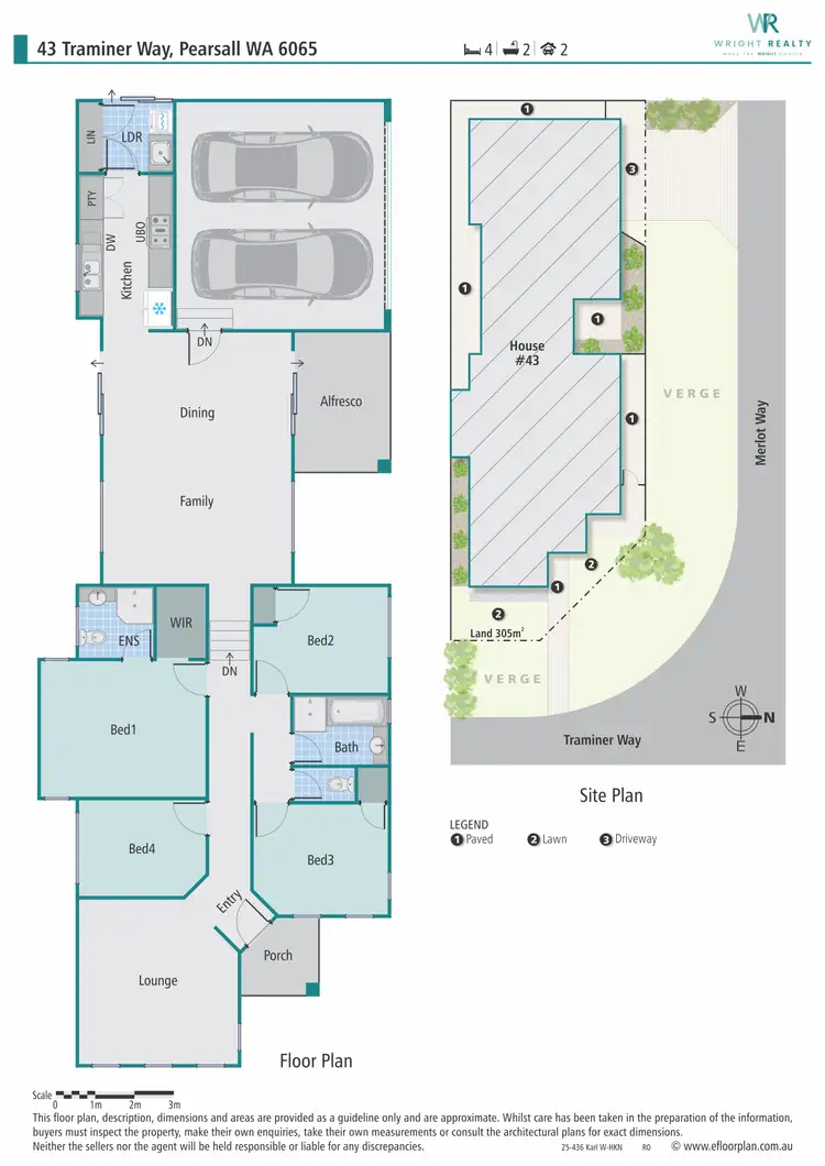 Floorplan of Homely house listing, 43 Traminer Way, Pearsall WA 6065