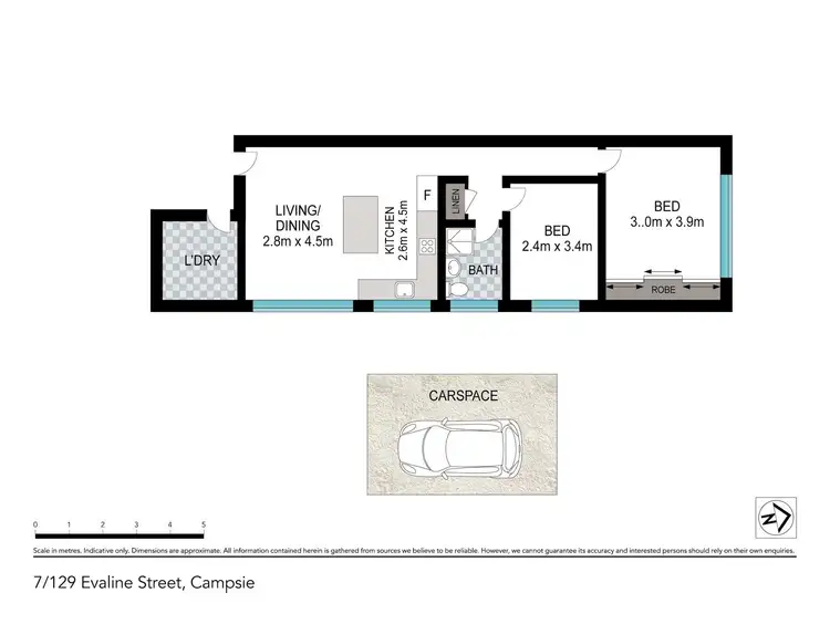 Floorplan of Homely apartment listing, 7/129 Evaline St, Campsie NSW 2194
