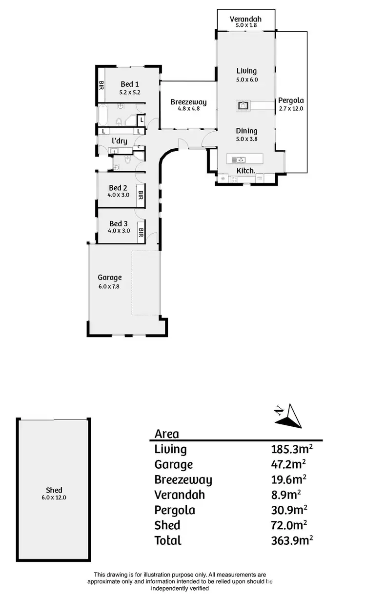 Floorplan of Homely rural property listing, 196 Wakefield Road, Macclesfield SA 5153