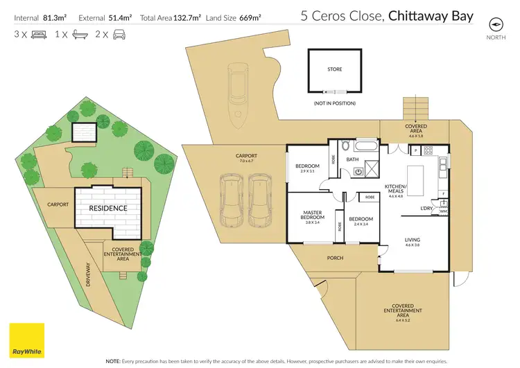 Floorplan of Homely house listing, 5 Ceros Close, Chittaway Bay NSW 2261