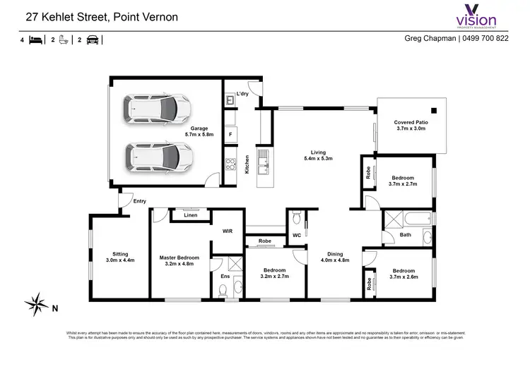 Floorplan of Homely house listing, 27 Kehlet Street, Point Vernon QLD 4655