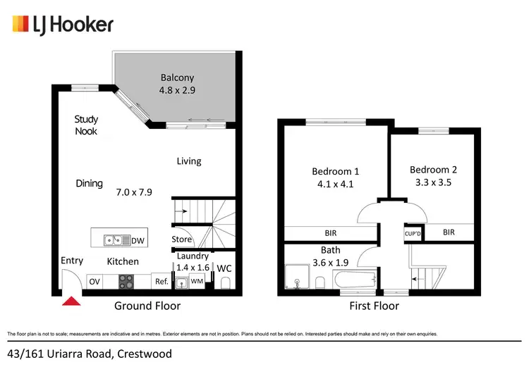 Floorplan of Homely apartment listing, 43/161 Uriarra Road, Crestwood NSW 2620