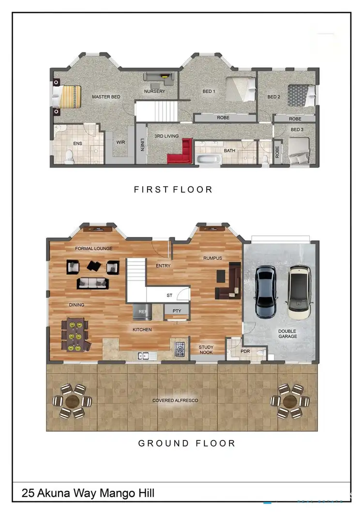 Floorplan of Homely house listing, 25 Akuna Way, Mango Hill QLD 4509