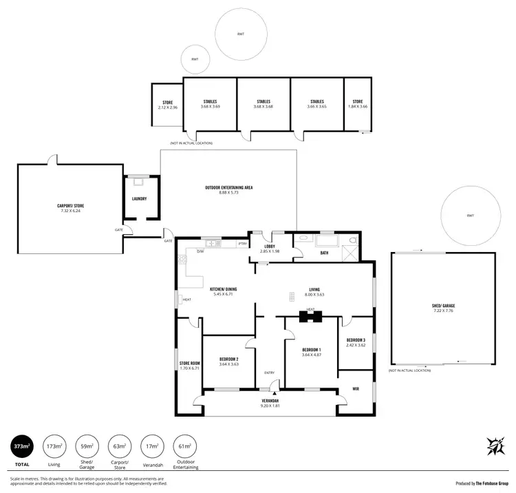 Floorplan of Homely house listing, 1310 Brookman Road, Dingabledinga SA 5172