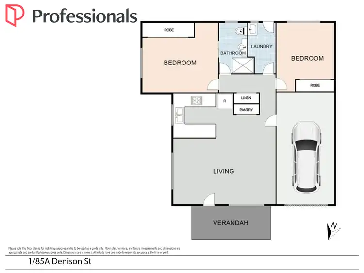 Floorplan of Homely house listing, 1/85A Denison Street, West Tamworth NSW 2340