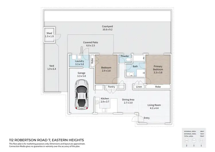 Floorplan of Homely townhouse listing, 7/112B Robertson Road, Eastern Heights QLD 4305