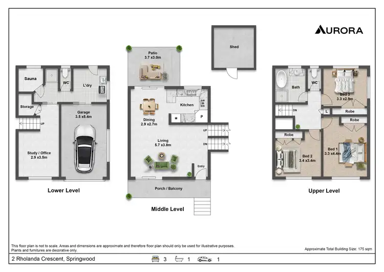 Floorplan of Homely house listing, 2 Rholanda Crescent, Springwood QLD 4127
