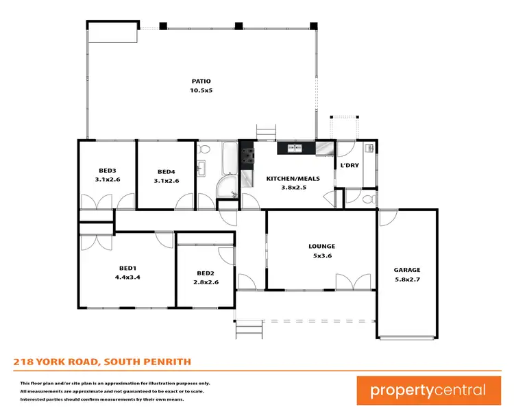 Floorplan of Homely house listing, 218 York Road, South Penrith NSW 2750