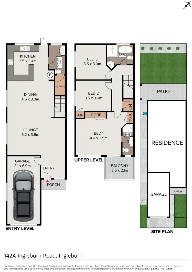 Floorplan of Homely semi-detached listing, 142a Ingleburn Road, Ingleburn NSW 2565
