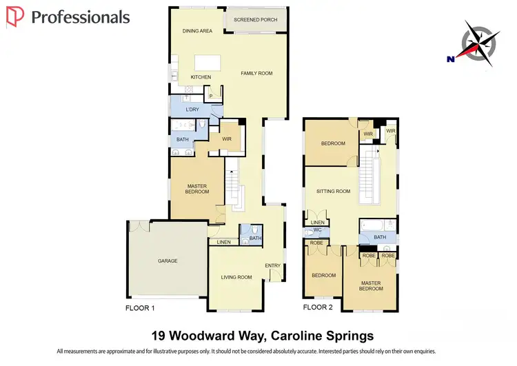 Floorplan of Homely house listing, 19 Woodward Way, Caroline Springs VIC 3023