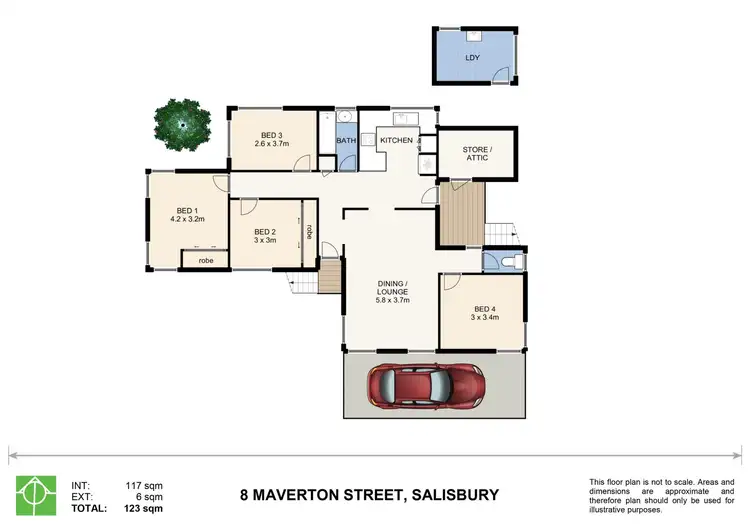 Floorplan of Homely house listing, 8 Maverton Street, Salisbury QLD 4107