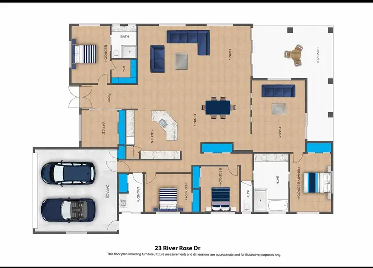 Floorplan of Homely house listing, 23 River Rose Drive, Norman Gardens QLD 4701