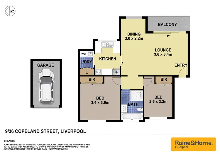 Floorplan of Homely unit listing, 9/36 Copeland Street, Liverpool NSW 2170