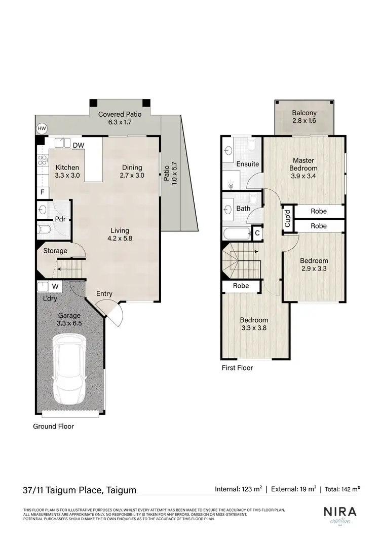 Floorplan of Homely townhouse listing, 37/11 Taigum Place, Taigum QLD 4018