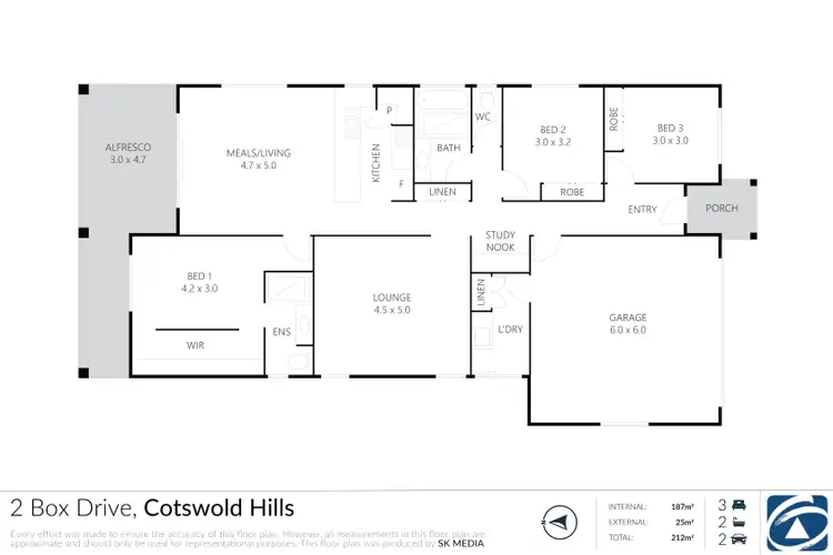 Floorplan of Homely house listing, 2 Box Drive, Cotswold Hills QLD 4350