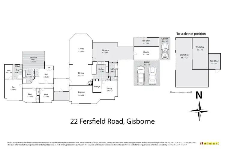 Floorplan of Homely house listing, 22 Fersfield Road, Gisborne VIC 3437