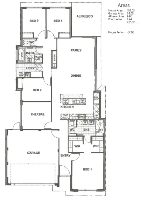 Floorplan of Homely house listing, 11 Granite Approach, Byford WA 6122