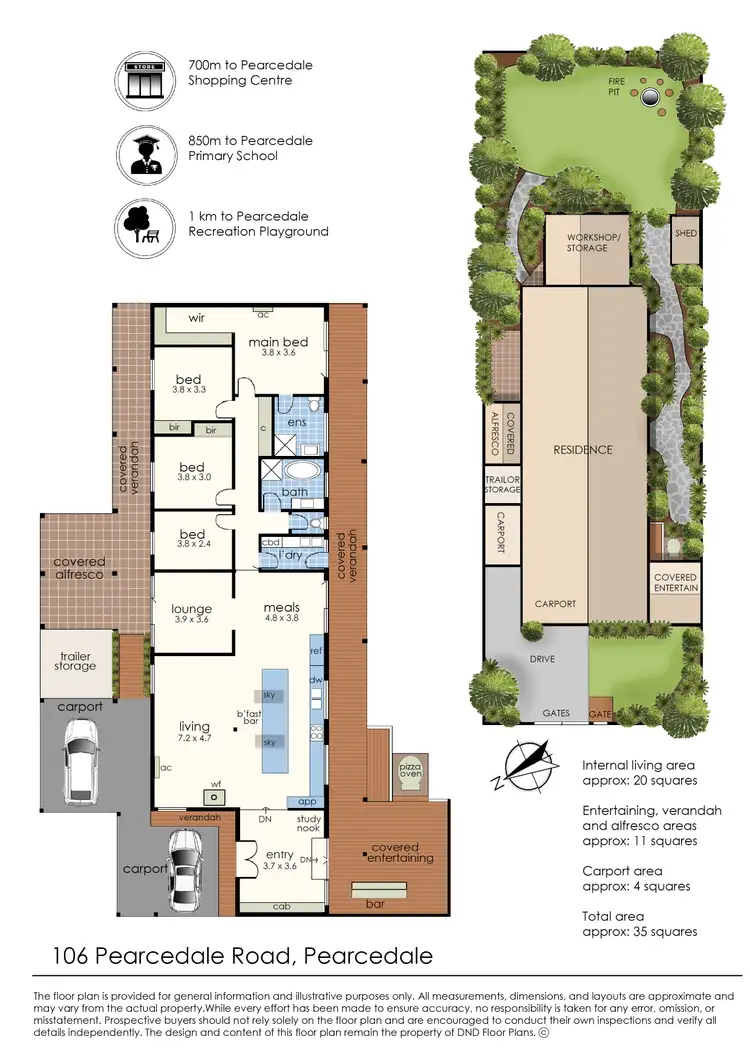 Floorplan of Homely house listing, 106 Pearcedale Road, Pearcedale VIC 3912