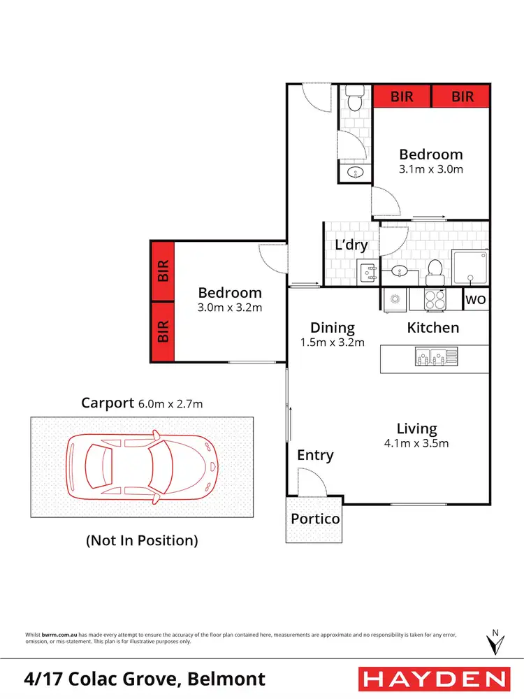 Floorplan of Homely house listing, 4/17 Colac Grove, Belmont VIC 3216
