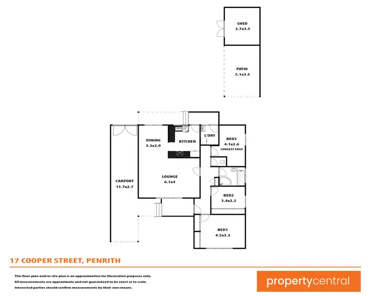 Floorplan of Homely house listing, 17 Cooper Street, Penrith NSW 2750