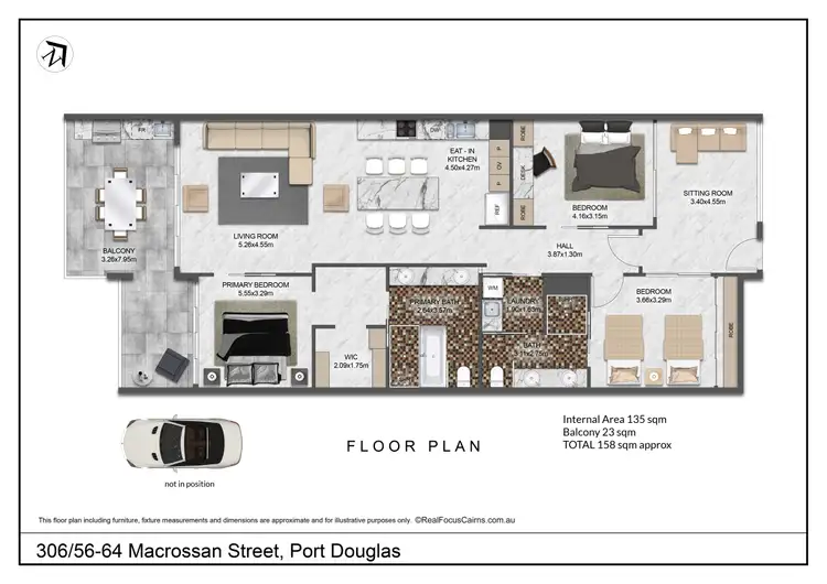 Floorplan of Homely apartment listing, 306/56-64 Macrossan Street, Port Douglas QLD 4877