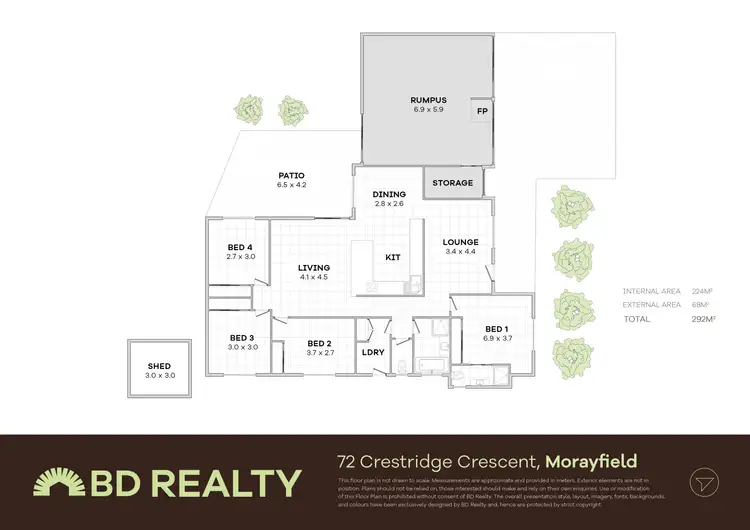 Floorplan of Homely house listing, 72 Crestridge Crescent, Morayfield QLD 4506
