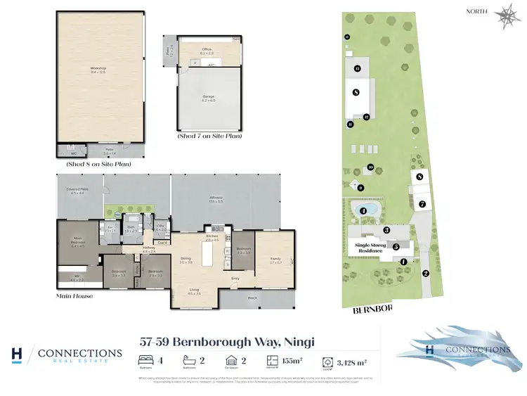 Floorplan of Homely house listing, 57-59 Bernborough Way, Ningi QLD 4511