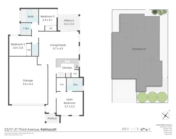 Floorplan of Homely house listing, 23/17-21 Third Avenue, Kelmscott WA 6111