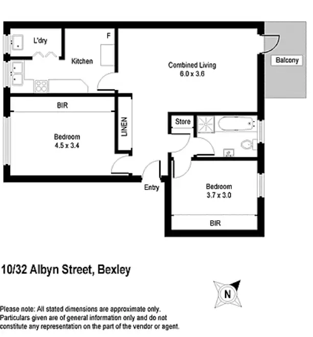 Floorplan of Homely unit listing, 10/32 Albyn Street, Bexley NSW 2207