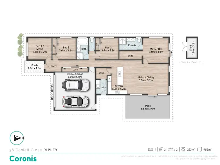 Floorplan of Homely house listing, 36 Daniell Close, Ripley QLD 4306
