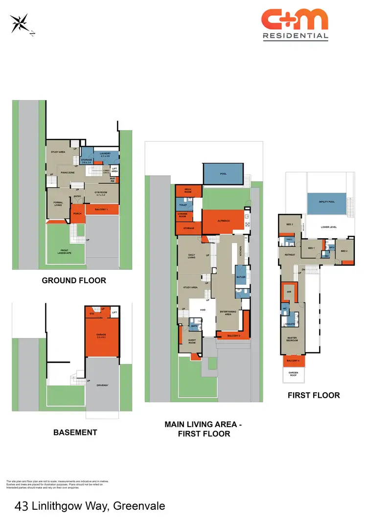 Floorplan of Homely house listing, 43 Linlithgow Way, Greenvale VIC 3059