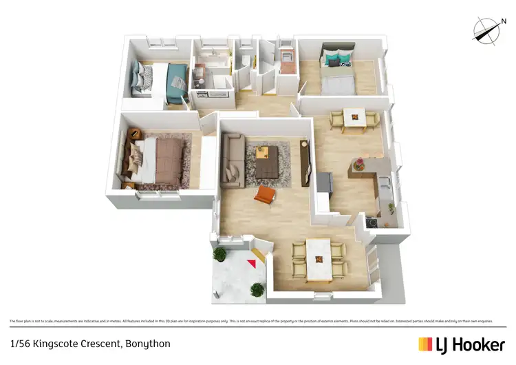 Floorplan of Homely house listing, 1/56 Kingscote Crescent, Bonython ACT 2905