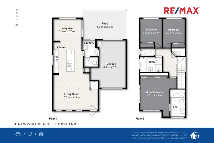 Floorplan of Homely townhouse listing, 9 Newport Place, Thornlands QLD 4164